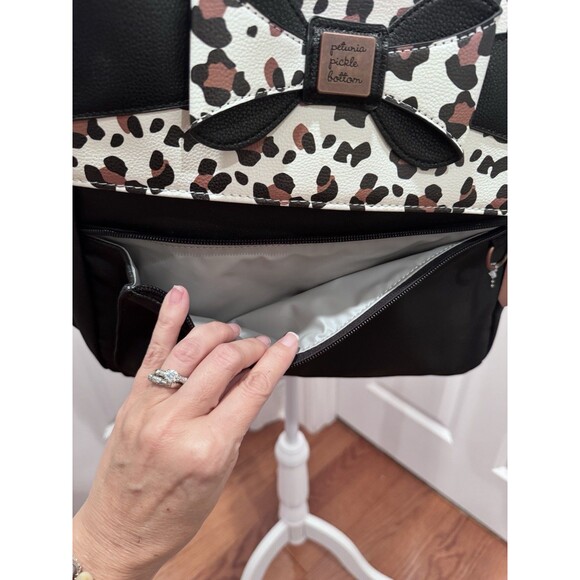 Petunia Pickle Bottom Meta Backpack Diaper Bag Moon Leopard - Picture 3 of 7